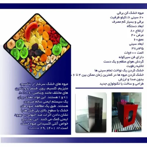میوه خشک کن خانگی