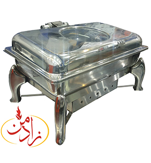 شف اندیش:انتخابی مناسب برای پذیرایی و خدمات غذایی ست مجهز به در تاشو ، سینی مخصوص آب برای بخار آب و گرم نگه داشتن غذا،