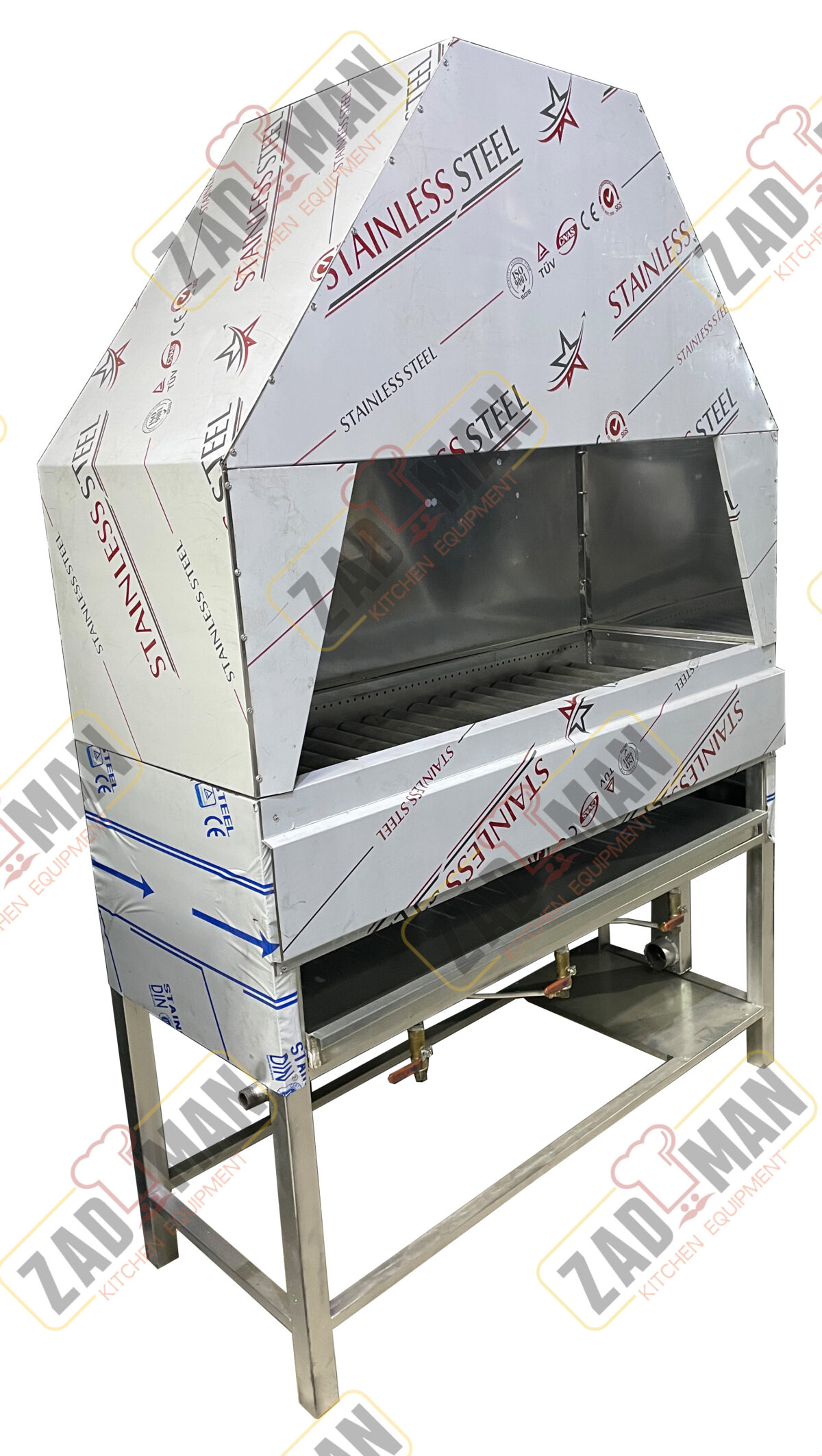 منقل گازی (کباب پز گازی) 120 سانتیمتری مارک زادمن مدل ZBBQ120 - تصویر 5
