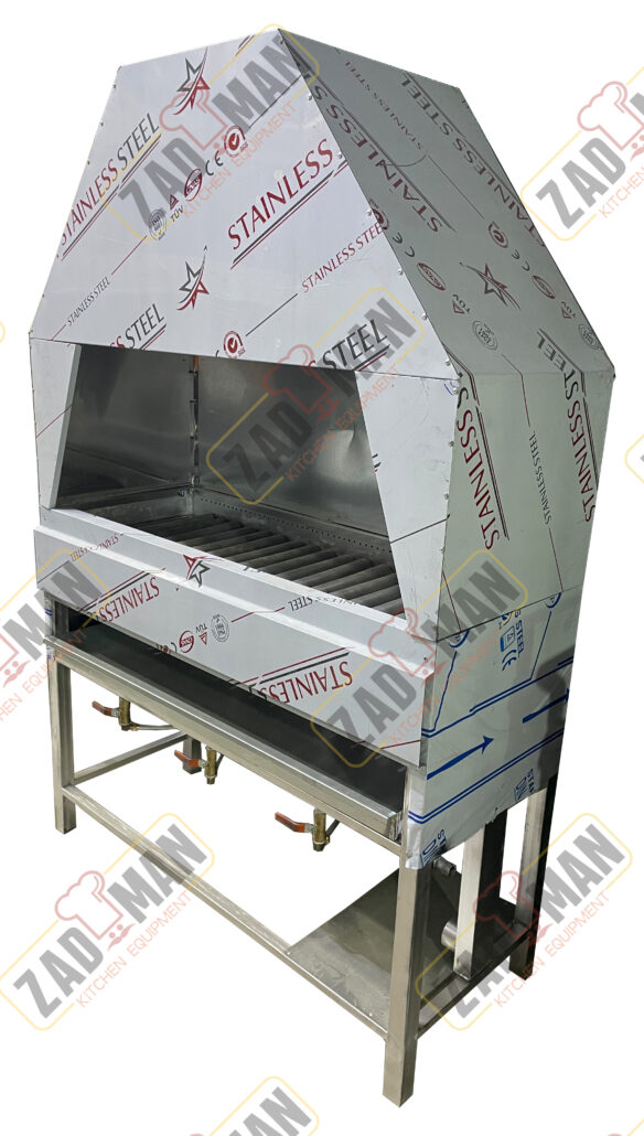 منقل گازی (کباب پز گازی) 120 سانتیمتری مارک زادمن مدل ZBBQ120