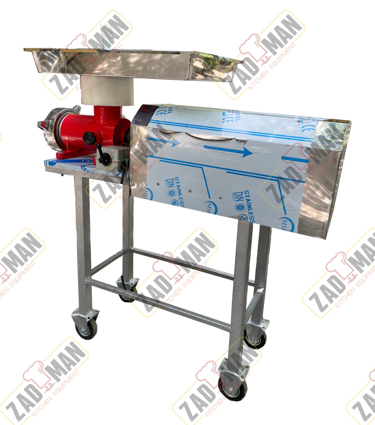 چرخ گوشت صنعتی گیربکسی سایز 42 مارک زادمن مدل ZCHMOH-42 - تصویر 3