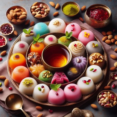 موچی به همراه مغزیجات ، موچی ایرانی