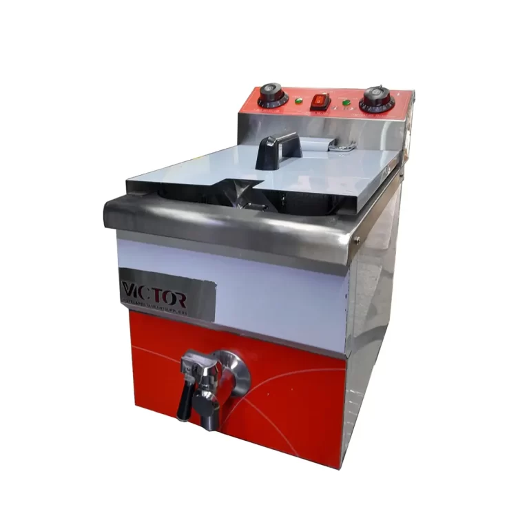 سرخ کن برقی یک لگن شیر تخلیه دار ویکتور ZS100