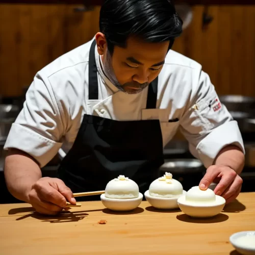 آماده سازی موچی و ذوق هنری آشپز ژاپنی