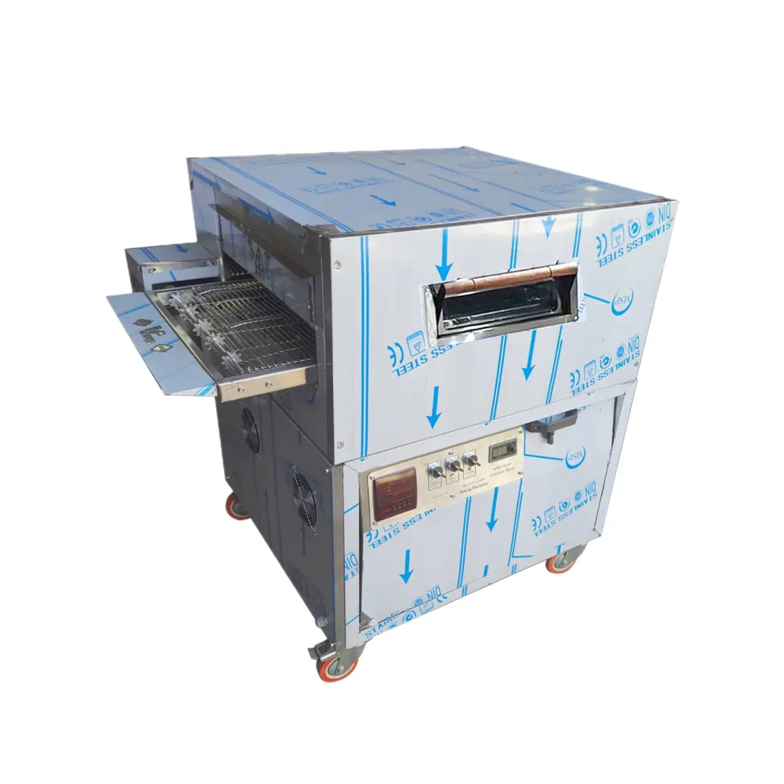 دستگاه پخت پیتزا ریلی 3040S قیمت فر پیتزا ریلی موتور پایین سه ردیفه زادمن