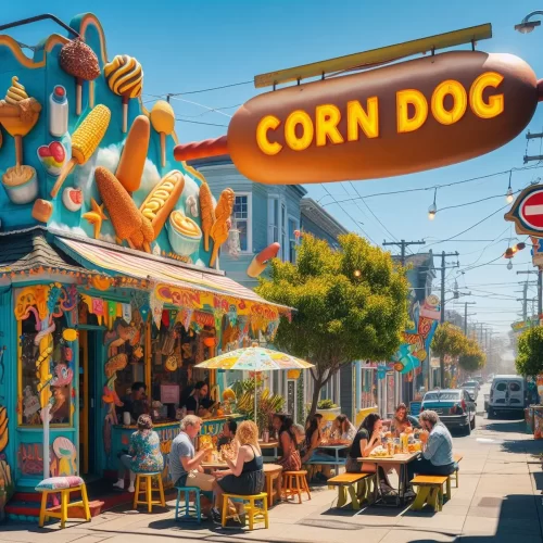 کورن داگ corn dog صفر تا 100 راه اندازی کسب و کار + تجهیزات