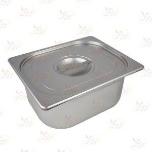 بن ماری استیل یک دوم 1/2 عمق 15 با درب