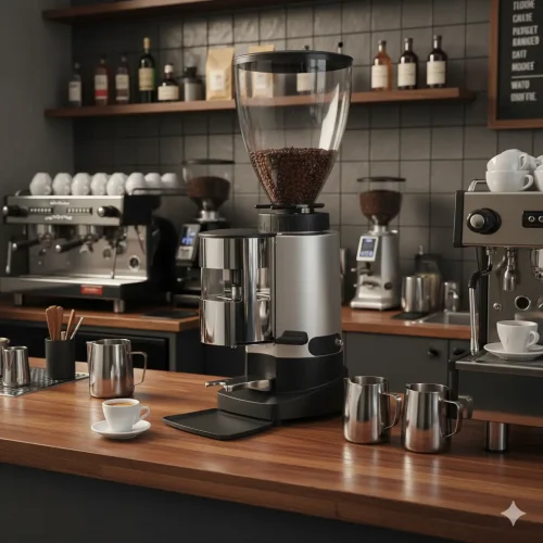 آسیاب قهوه دوزردار آندیمند سیدو مخزن دار مدل E7X