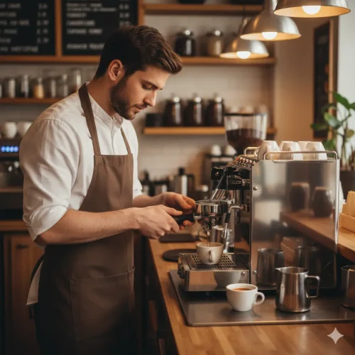 اسپرسو ساز نیمه حرفه‌ای رویال مدل PERFETTA