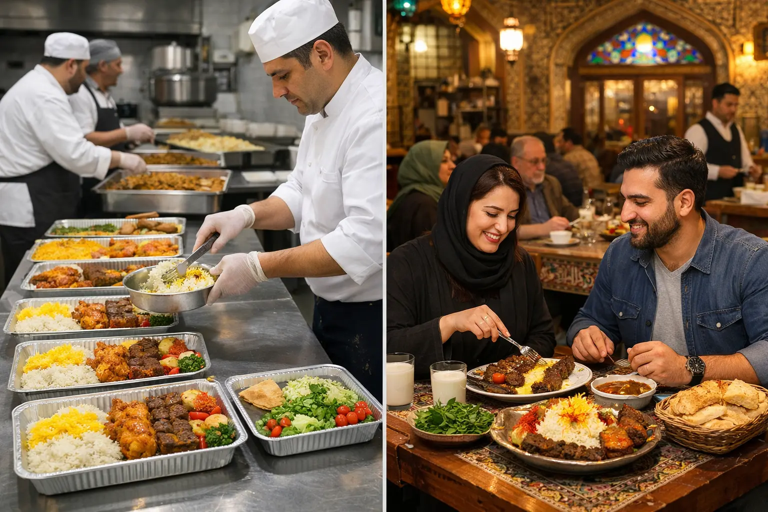 تفاوت کترینگ با رستوران؛ راهنمای جامع برای انتخاب بهترین مسیر سرمایه‌گذاری