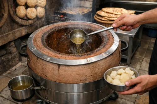 آموزش کامل آب بندی تنور گلی با روغن دمبه | جلوگیری از ترک