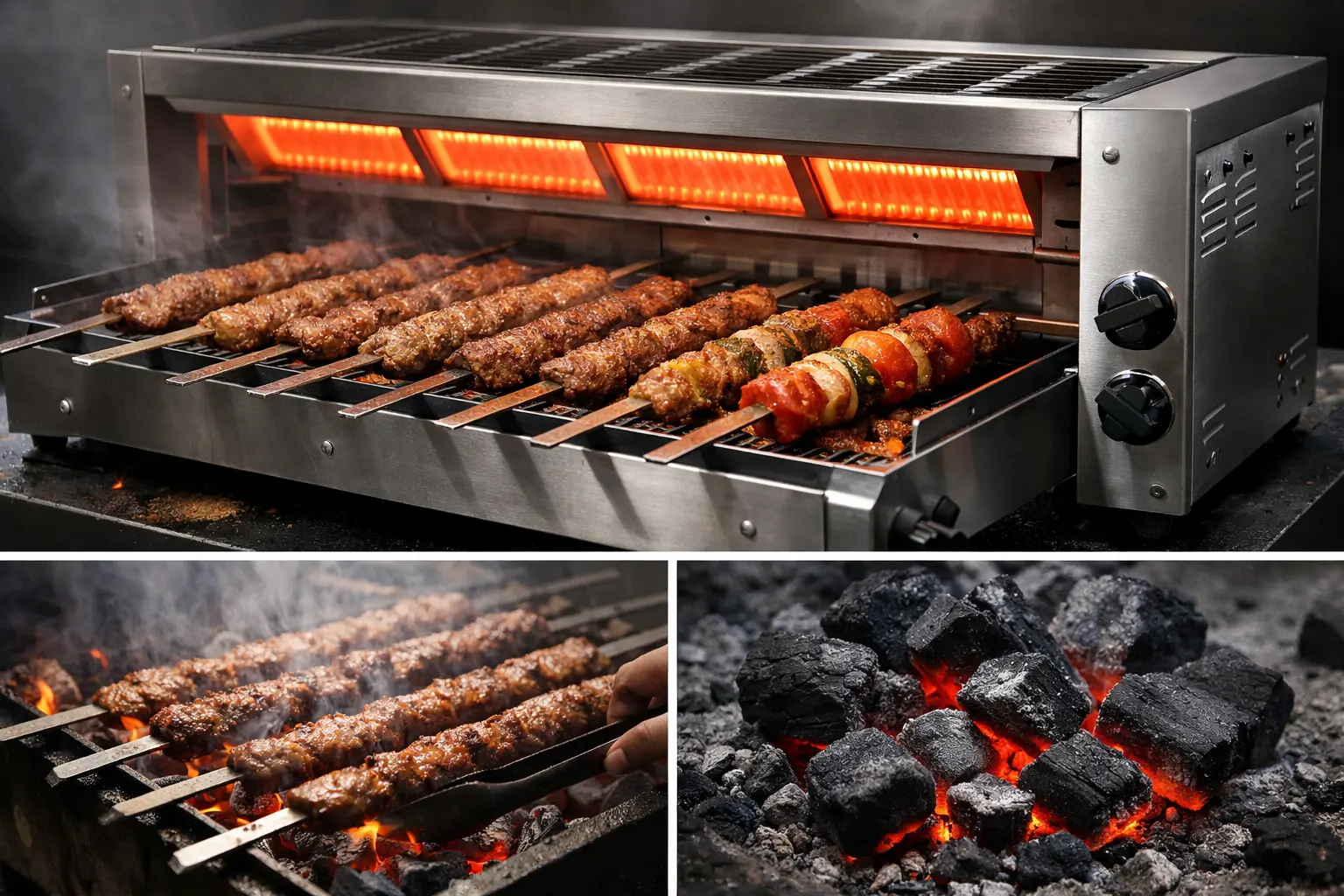 نقد و بررسی جامع کباب پز تابشی: انقلابی در پخت کباب یا جایگزینی ضعیف برای زغال؟