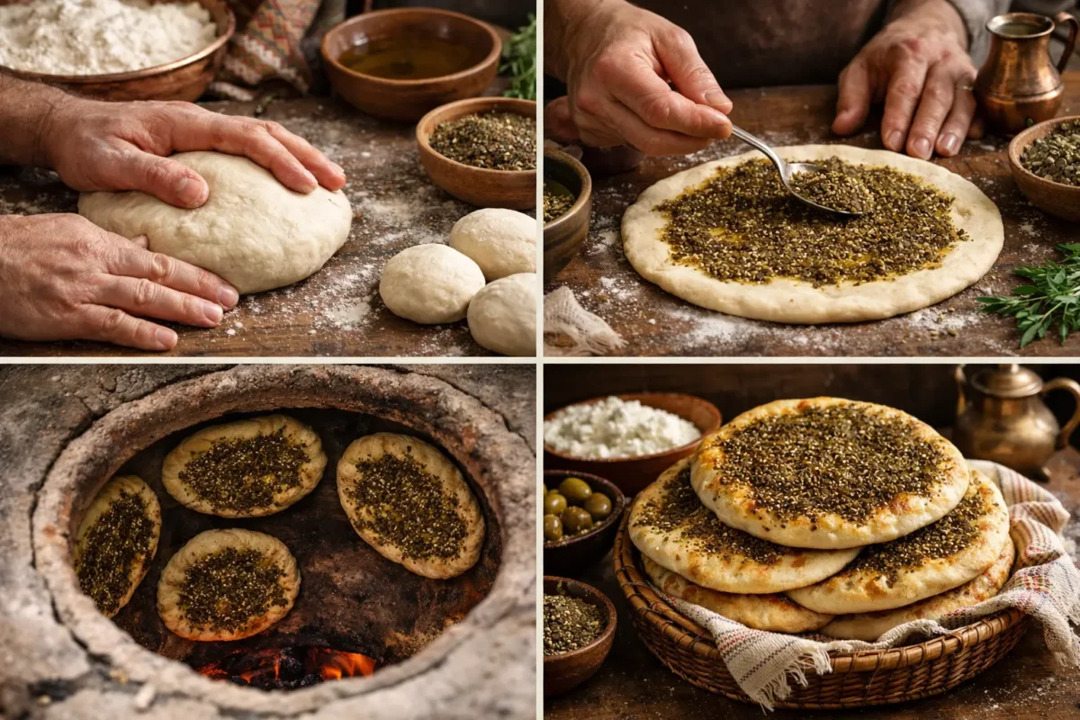 طرز تهیه نان زعتر