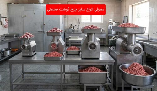 معرفی انواع سایز چرخ گوشت صنعتی